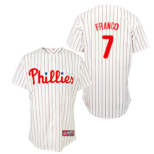 Maikel Franco #7 Youth Baseball Jersey-Philadelphia Phillies Authentic Home White Cool Base MLB Jersey